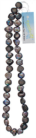 Freshwater Pearl Fancy Shape 10mm Grey 16in ( Approx 42g)