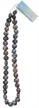 Freshwater Pearl Fancy Shape 10.5mm Grey 16in ( Approx 46g)