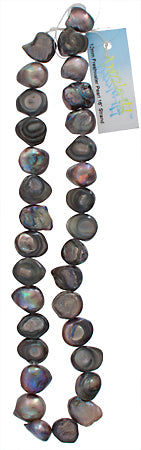 Freshwater Pearl Fancy Shape 12mm Grey 16in ( Approx 52g)