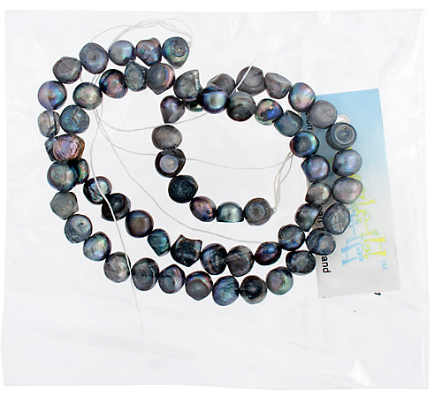 Freshwater Pearl Fancy Shape 12mm Grey 16in ( Approx 82g)