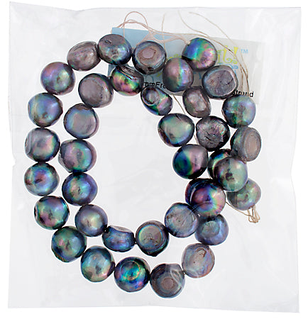 Freshwater Pearl Fancy Shape 12.5mm Grey 16in ( Approx 70g)