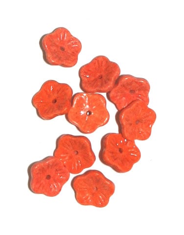 10mm Stoneflower Reconstructed Semi-Precious Beads