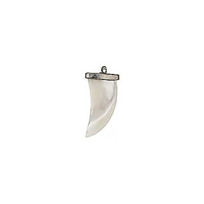 Mother Of Pearl Claw Pendant 15x30mm
