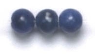 Semi-Precious 4mm Round 2x8in Strand Sodalite
