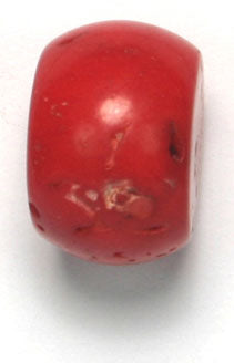 Coral Round Drum Chips Semi-Precious 16in