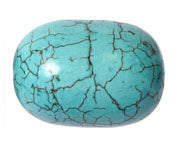 Turquoise Barrel Stabilized 8in Strand Green