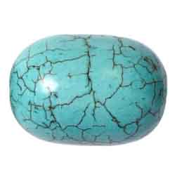 Turquoise Barrel Stabilized 8in Strand Green