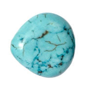 Turquoise 15x4mm Heart Shape Stabilized 2x8in Strand Green