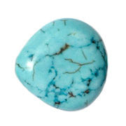 Turquoise 15x4mm Heart Shape Stabilized 2x8in Strand Green