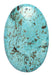 Turquoise Stabilized Oval 59x39x10mm Green