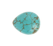 Turquoise Drop 18x13x7mm 2x8in Strand Stabilized Green