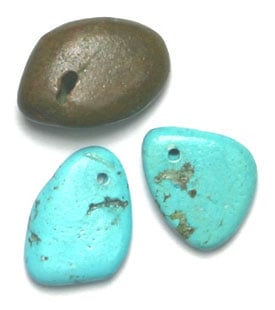 Turquoise 15mm Drop Grade A Top Hole