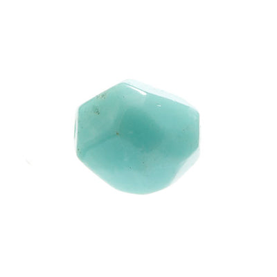 Semi-Precious 15x20mm Facetted Beads Coated Jade/Light Amazonite