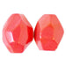 Semi-Precious 15x20mm Facetted Beads New Jade Coated Pink Coral