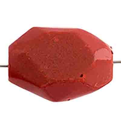 Semi-Precious 15x20mm Facetted Beads New Jade Coated Pink Coral