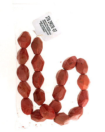 Semi-Precious 15x20mm Facetted Beads New Jade Coated Pink Coral