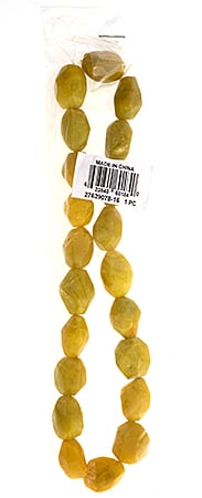 Semi-Precious 15x20mm Facetted Beads New Jade Coated Butter Jade 