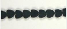 Hematite Flat Heart 6mm 16in Strand