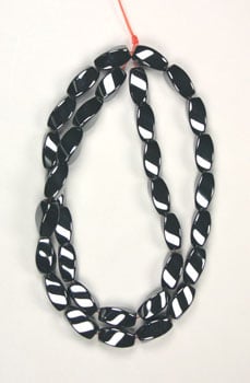 Hematite Twist 6x12mm 16in Strand