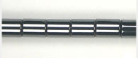 Hematite Cylinder Tube 6x8mm 2x8in Strand