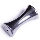 Hematite Bead Flared Ends 8x16mm 16in Strand