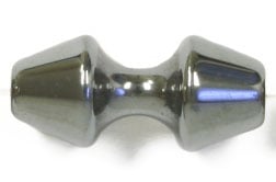 Hematite 9x18mm 2-Cones 16in Strand