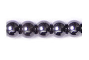Magnetic Hematite Round 2x8in Strand