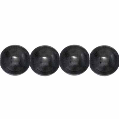 Magnetic Hematite Round 2x8in Strand