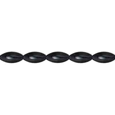 Magnetic Hematite Oval Shape 4x6mm 2x8in Strand