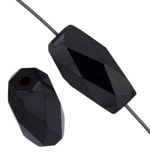 Magnetic Hexagon D/Cut 6x8mm 2x8in Strand Hematite 1300ga