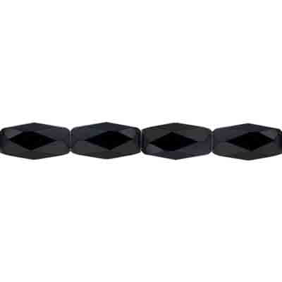 Magnetic Hexagon D/Cut 6x8mm 2x8in Strand Hematite 1300ga