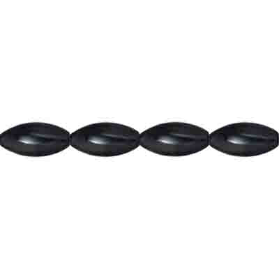 Magnetic Hematite Oval Shape 5x8m 2x8in Strand