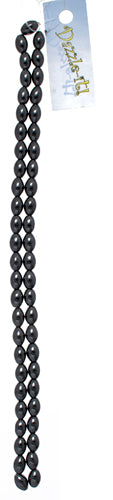Magnetic Hematite Oval Shape 5x8m 2x8in Strand