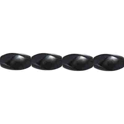 Magnetic Rectangular Twisted 2x8in Strand Hematite