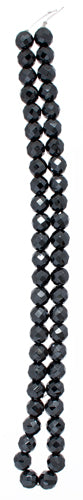 Magnetic Round Facet 8mm 16in Strand Hematite
