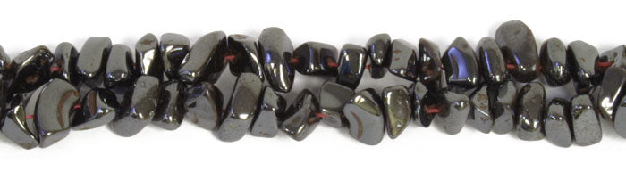 Magnetic Chips 16in Strand Hematite