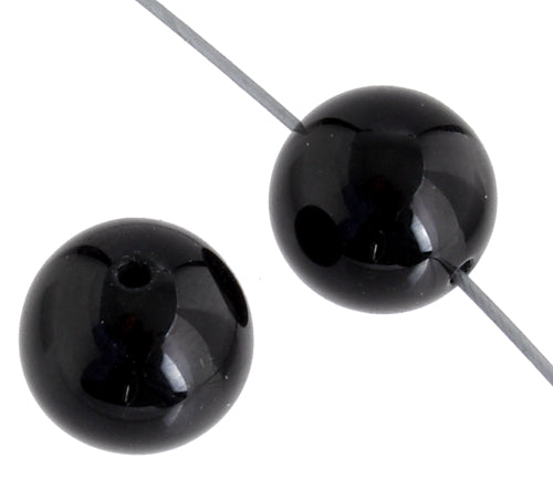 Black Onyx 8mm Round 21pcs Approx