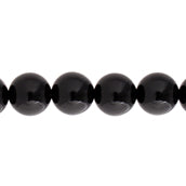 Black Onyx 8mm Round 21pcs Approx