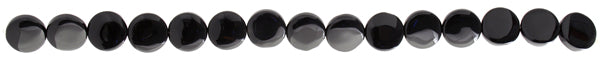 Black Onyx 12mm Coin 14pcs Approx
