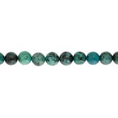 African Turquoise 4mm Round 46pcs Approx