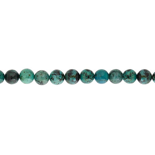 African Turquoise 16in 4mm Round Approx 90pcs