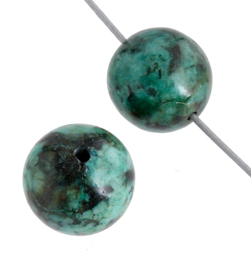 African Turquoise 10mm Round 17pcs Approx
