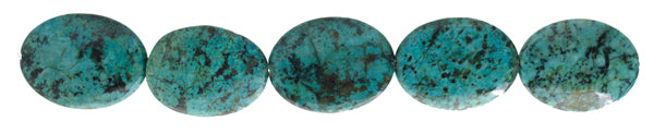 African Turquoise 30x40mm Oval 4pcs Approx