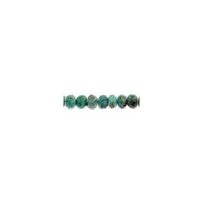 African Turquoise 6mm Rondelle Facetted Approx 44pcs