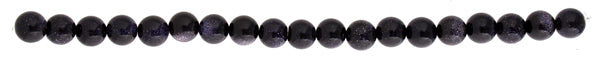 Blue Goldstone 10mm Round 17pcs Approx