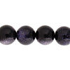 Blue Goldstone 10mm Round 17pcs Approx