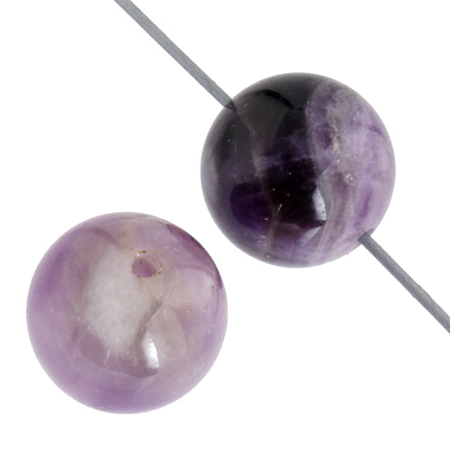 Dog Teeth Amethyst 6mm Round Approx 29pcs