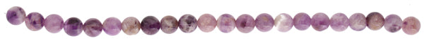 Dog Teeth Amethyst 8mm Round 21pcs Approx