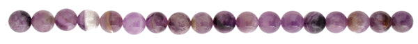 Dog Teeth Amethyst 10mm Round 17pcs Approx