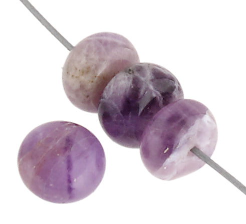 Dog Teeth Amethyst 8mm Rondelle 35pcs Approx